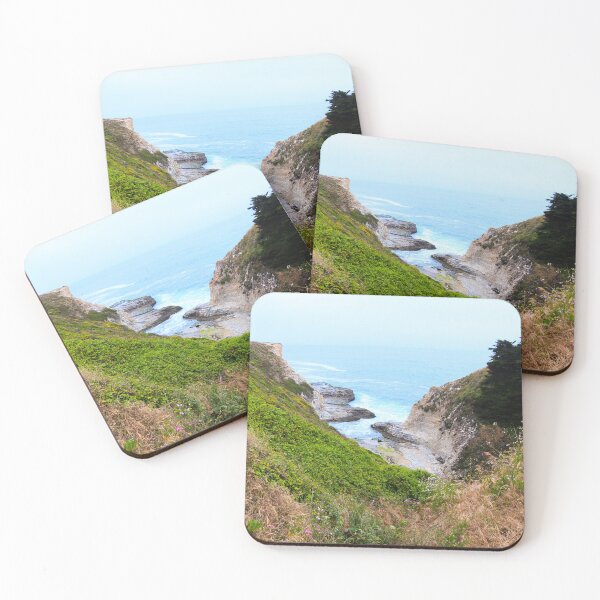 Item preview, Cliffside view of Davenport CA ocean designed and sold by Fenderbender00.