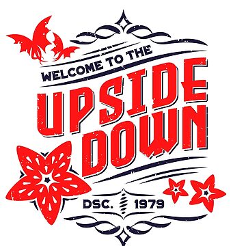 Artwork thumbnail, Stranger Things Welcome to the Upside Down Color Retro Sign by wolfkin-design