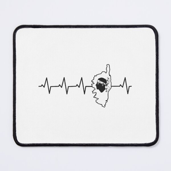 Item preview, Corsica Corse Heartbeat Flag Island Heart designed and sold by jzzwnocwt4.