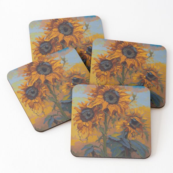 Item preview, Sunflower Art Acrylic Painting designed and sold by druidwolfart.
