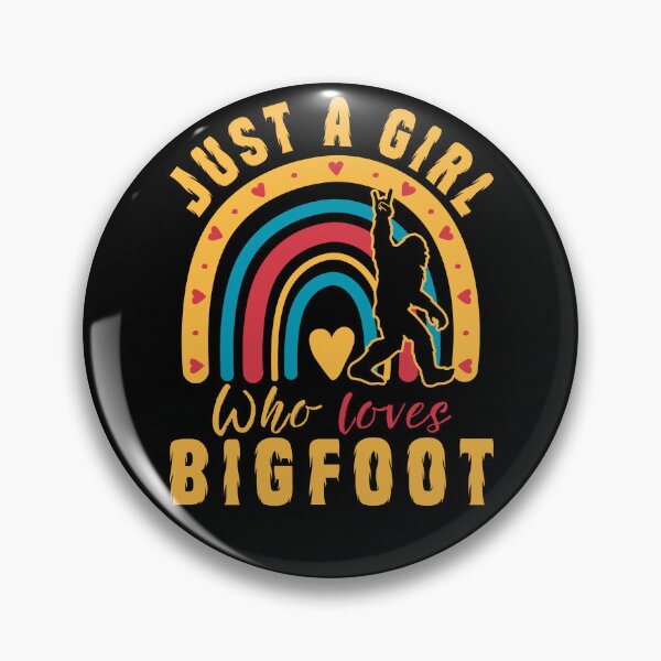 Item preview,  Just a Girl Who loves Bigfoot, funny Bigfoot silhouette, rainbow designed and sold by Drzamag.