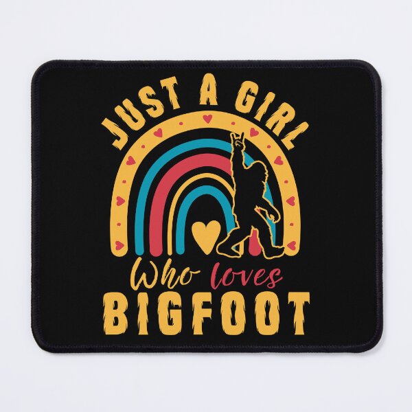 Item preview, Just a Girl Who loves Bigfoot, funny Bigfoot silhouette, rainbow designed and sold by Drzamag.