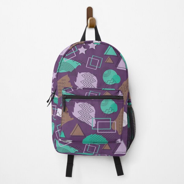 Item preview, 80s Memphis style pattern pop art colors purple blue designed and sold by Colorblizz.