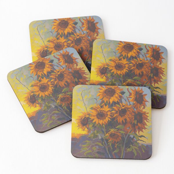 Item preview, Sunflower Art Acrylic Painting Nature designed and sold by druidwolfart.