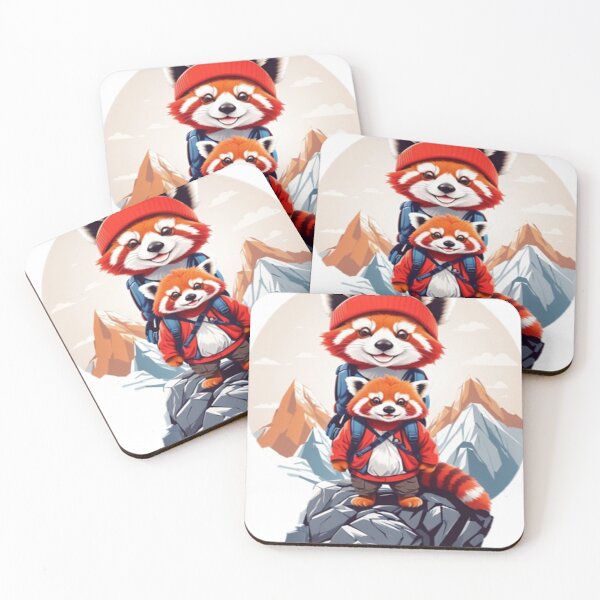 Item preview, Red Pandas Hiking Cartoon Comic  designed and sold by brocheavisser.