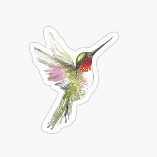 Item preview, Watercolor Hummingbird designed and sold by LadyBird-87.