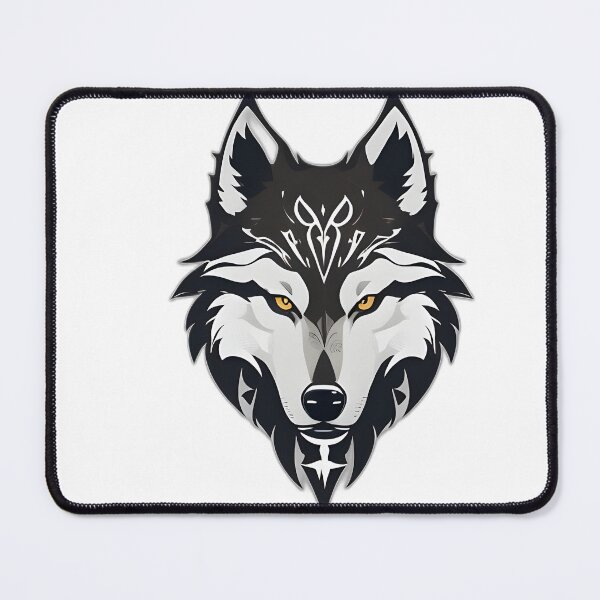 Item preview, white wolf head designed and sold by JapKo.