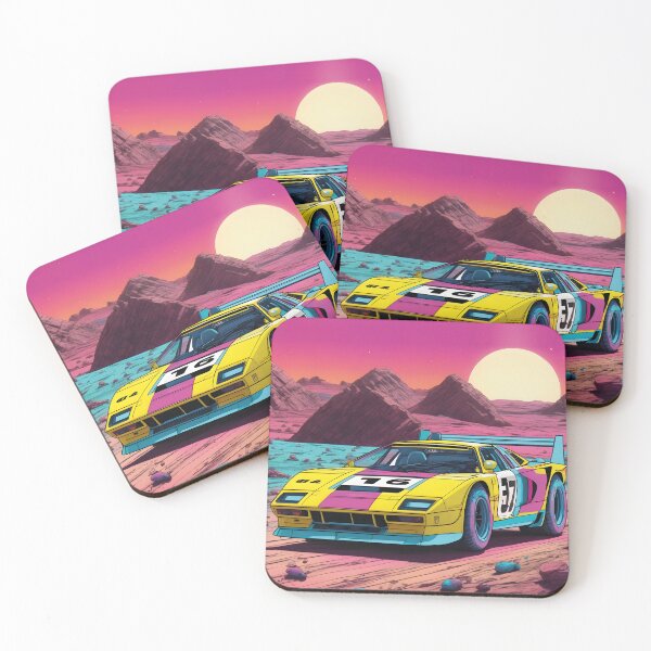 Item preview, retro racing car, motorsport, 80s, turbo, speed designed and sold by Mauswohn.