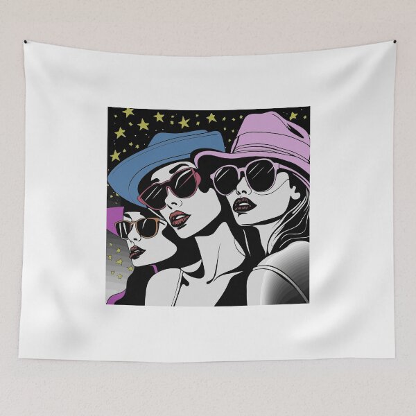 Item preview, 3 cool women 2023 tileartwork designed and sold by tileartwork.
