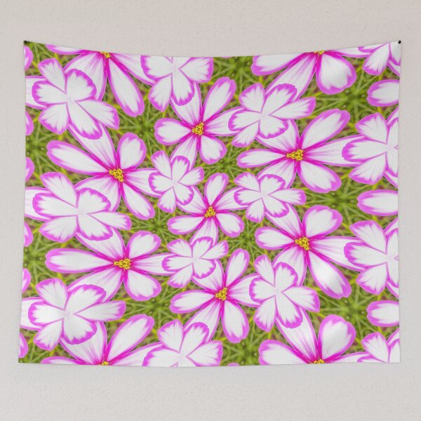Item preview, Pink and White Cosmos designed and sold by Patternflower.