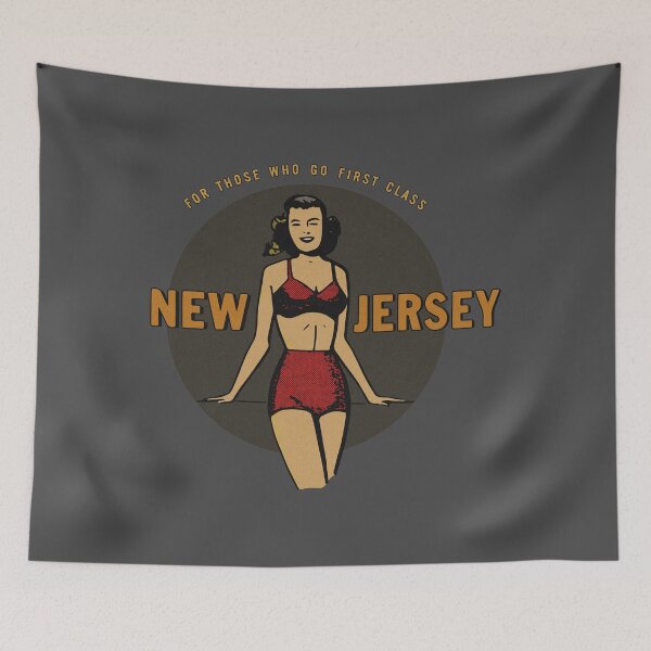 Item preview, Vintage New Jersey Travel Bikini Lady designed and sold by Kujo Dangerous Vintage.