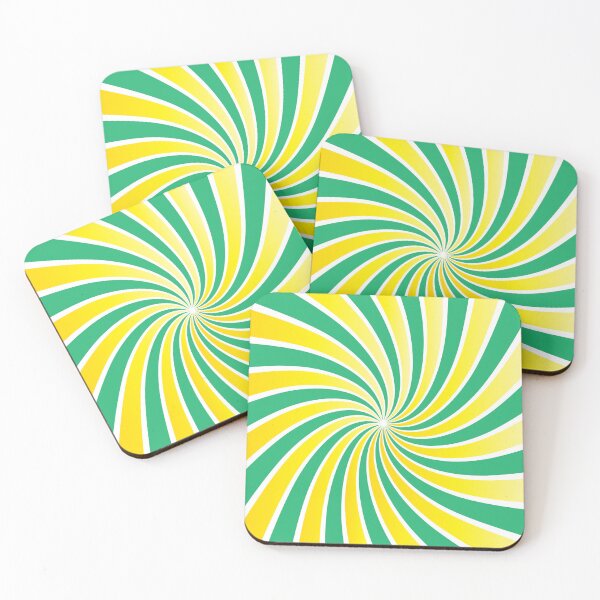 Item preview, Green and Yellow Swirls Pattern designed and sold by Jeallan Designs.