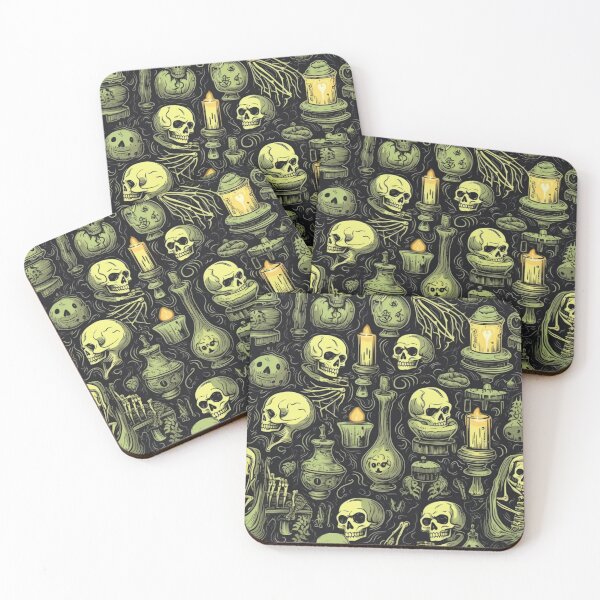 Item preview, Nightmare Frights: Seamless Halloween Horror Patterns designed and sold by AlienSkinEyes.