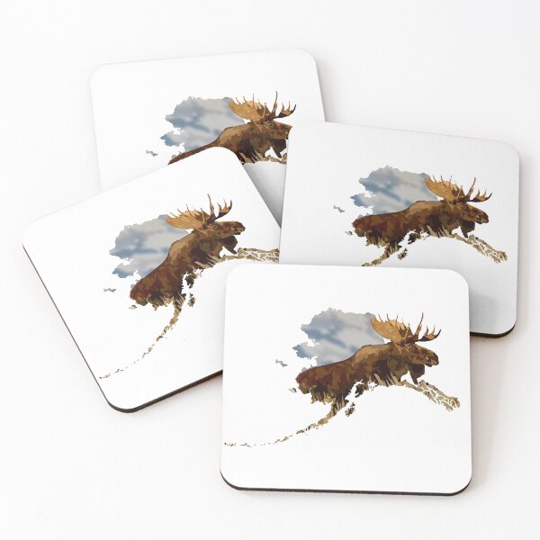 Item preview, Alaska/Moose designed and sold by WCArtBoutique.
