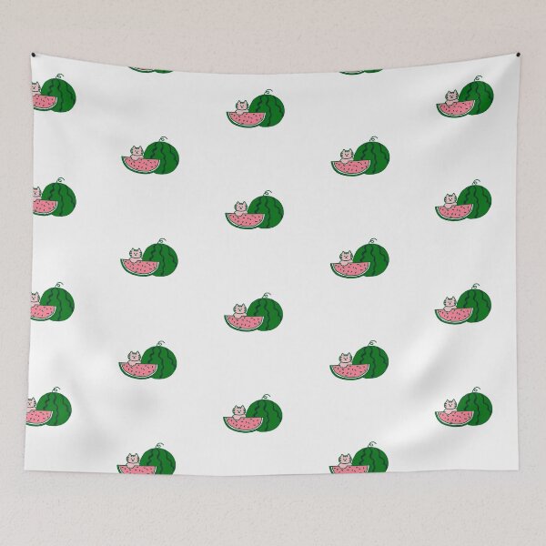 Item preview, Watermelon and the pink Cat designed and sold by superbaechoo.