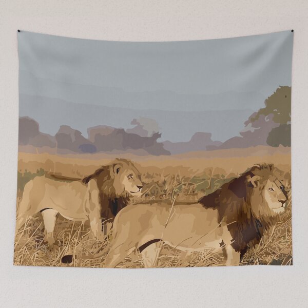 Item preview, Zambia lions designed and sold by TomFrontierArt.