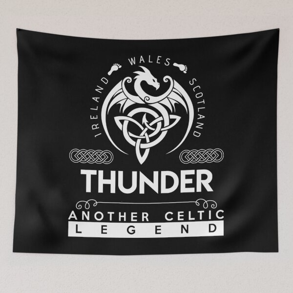 Item preview, Thunder Name  - Thunder Another Celtic Legend Gift Item Tee designed and sold by HollowRoussea.