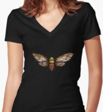 Cicada Women's Fitted V-Neck T-Shirt