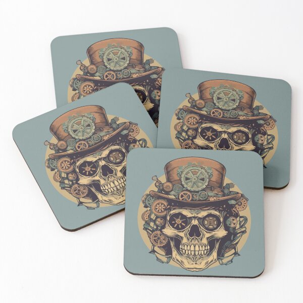 Item preview, Brass Beyond Death: Steampunk Infused Skull"- Essential Steampunk Design  designed and sold by PatriciaReyes.