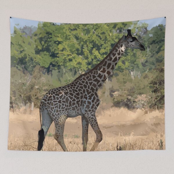 Item preview, Zambia giraffe pattern designed and sold by TomFrontierArt.