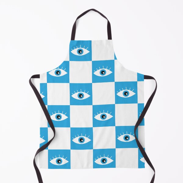 Aperçu de l'œuvre Motif d'yeux bleus abstraits à carreaux créée et vendue par Yasminepatterns .