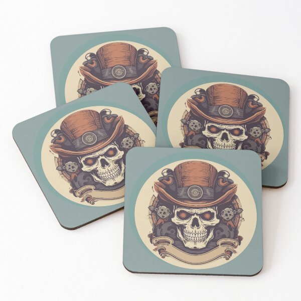 Item preview, "Steam-Enshrouded Remains: Industrial Skull Art"- Essential Steampunk  Skull Design  designed and sold by PatriciaReyes.