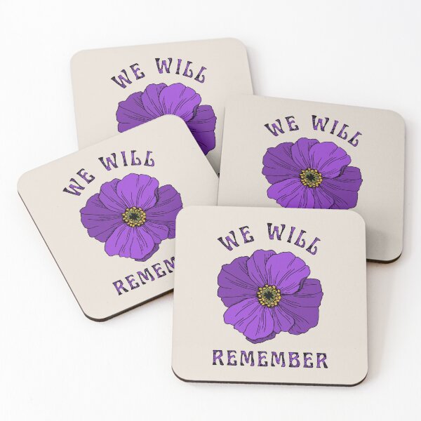 Item preview, We Will Remember Purple Poppy Design For All Animals In War designed and sold by TrulyEpoque.