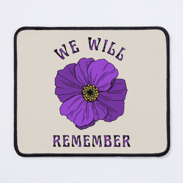 Item preview, We Will Remember Purple Poppy Design For All Animals In War designed and sold by TrulyEpoque.