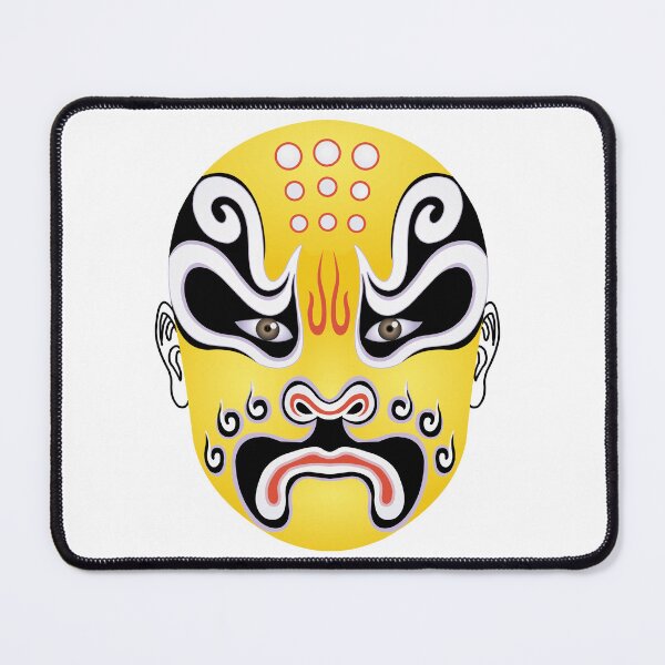 Item preview, Beijing Opera Make - Yellow Empress Dowager Mask designed and sold by AysuDesign.