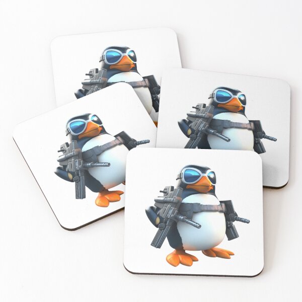Item preview, Coolio "The Hip Penguin" with guns designed and sold by FuriousPenguins.