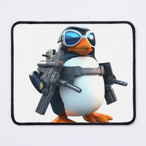 Item preview, Coolio "The Hip Penguin" with guns designed and sold by FuriousPenguins.