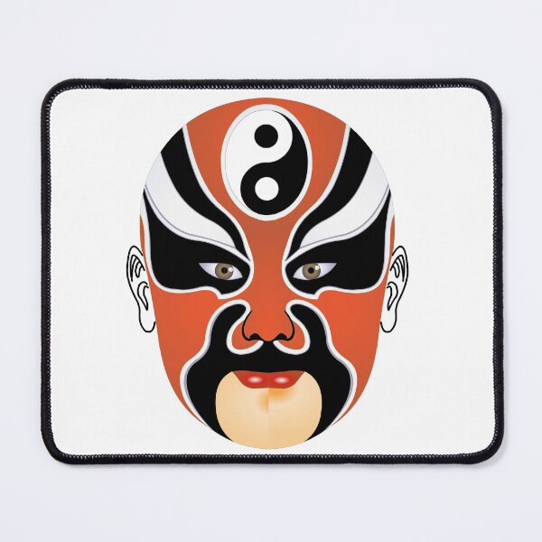 Item preview, Beijing Opera Make - Red Dragon Spirit Mask designed and sold by AysuDesign.