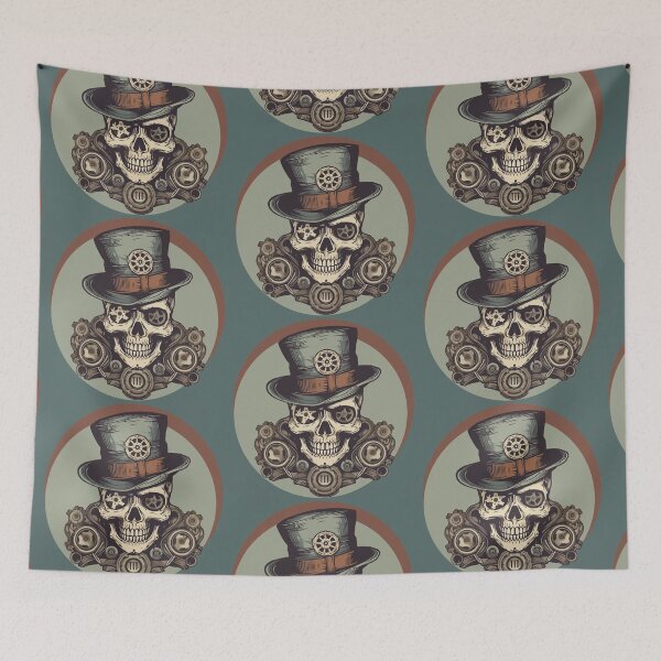 Item preview,  "Skeletal Steamwork: Fusion of Bone and Gears"- Essential Steampunk  Skull Design  designed and sold by PatriciaReyes.