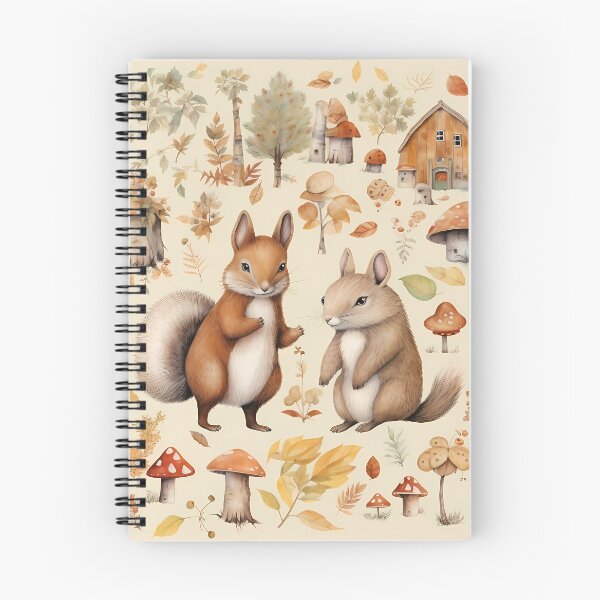 Item preview, Squirrels in the Mushroom Forest designed and sold by keenique.