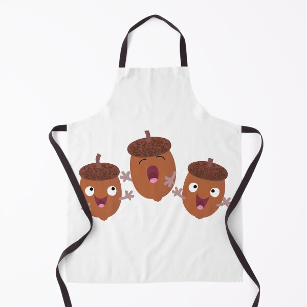 Item preview, Cute happy acorns singing cartoon designed and sold by FrogFactory.