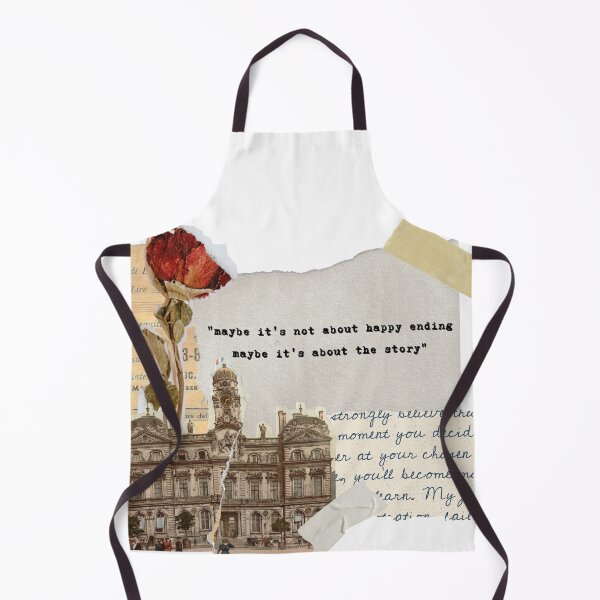 Item preview, Vintage landscape photo Collage aesthetic scrapbooking "maybe it's not about happy ending maybe it's about the story" typewriter quote designed and sold by LePetiteShadow.