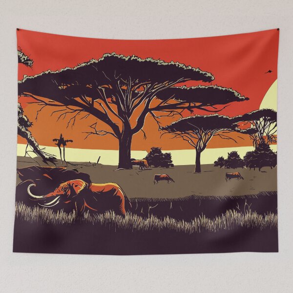Item preview, Zambia landscape designed and sold by TomFrontierArt.
