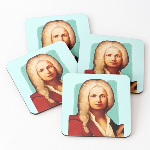 Item preview, Italian Composer Antonio Vivaldi - pistachio - illustration  designed and sold by Litstoy.