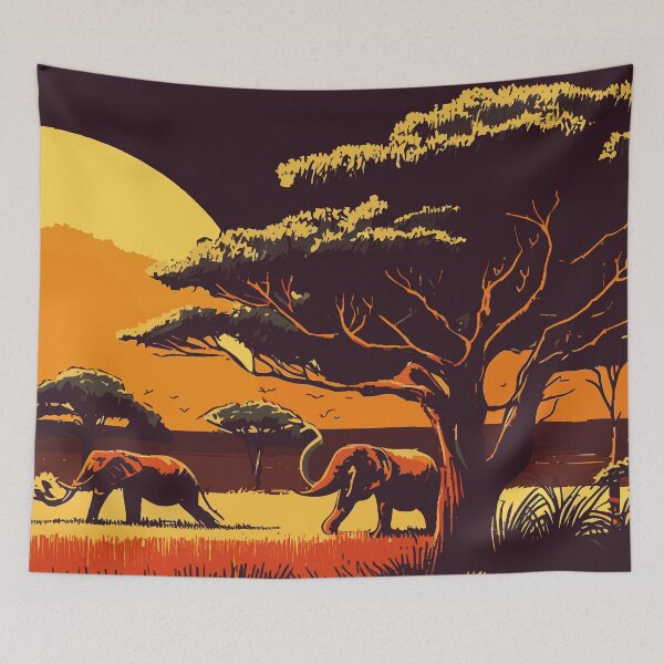 Item preview, Zambia landscape designed and sold by TomFrontierArt.