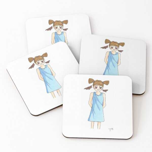Item preview, Vampire girl in blue dress designed and sold by Anmioma.