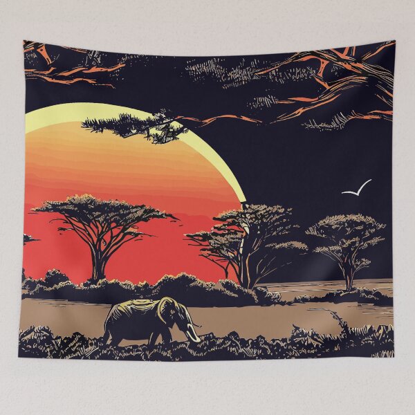 Item preview, Zambia landscape designed and sold by TomFrontierArt.