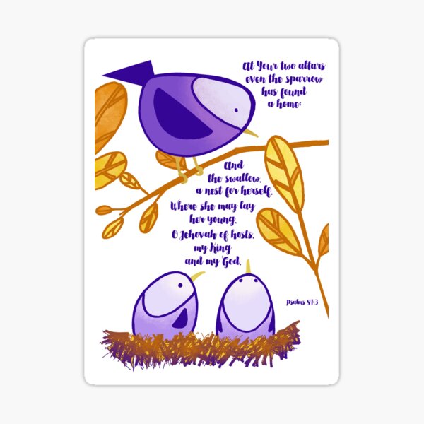 Little Birds (Purple) Sticker