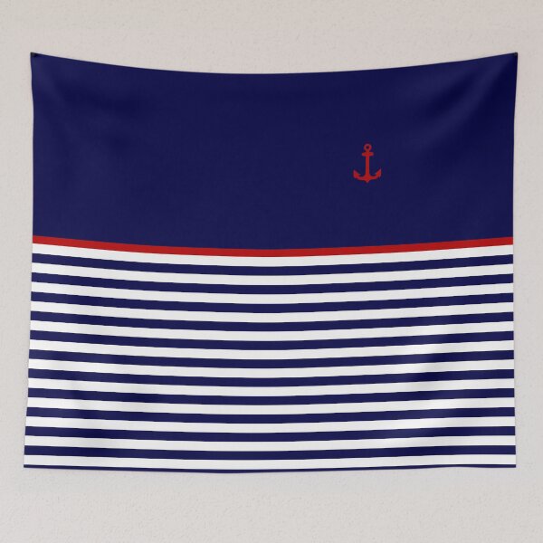 Item preview, Navy Compass, Red, Color, Directions, North, South, East, West, World, Sides, Line Pattern, Modern Design designed and sold by Ivan333Croatia.