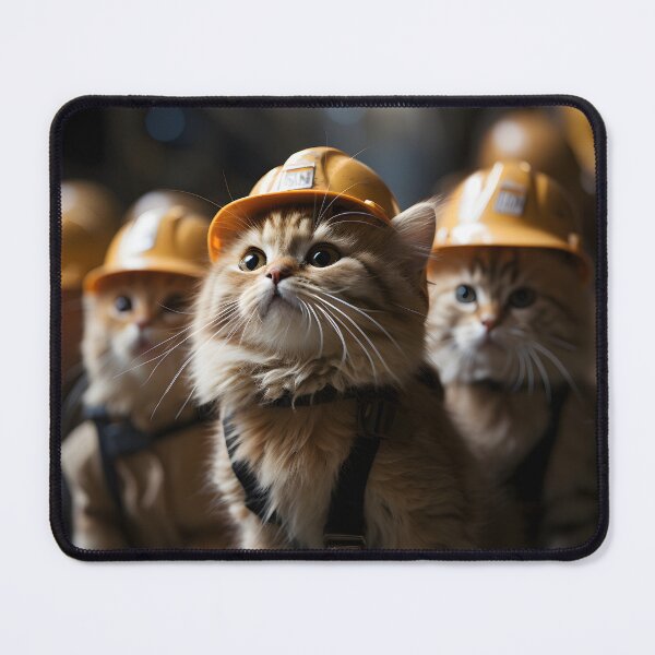 Item preview, Catwithhardhats Cat Worker designed and sold by RosmirStore.