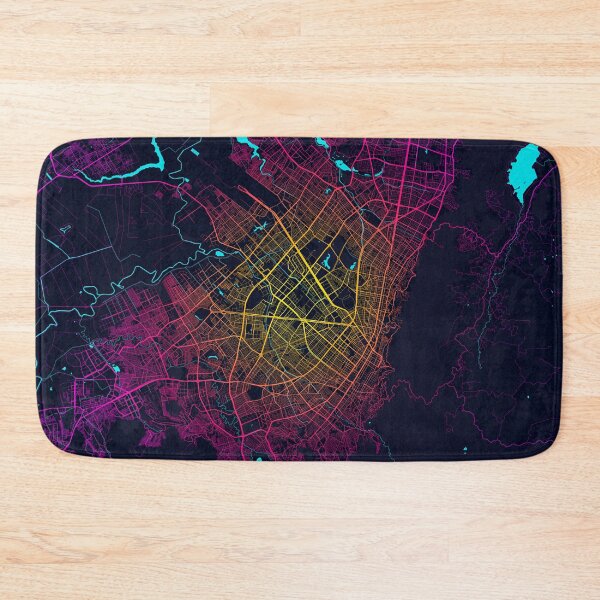 Item preview, Bogota City Map of Colombia - Neon designed and sold by deMAP.