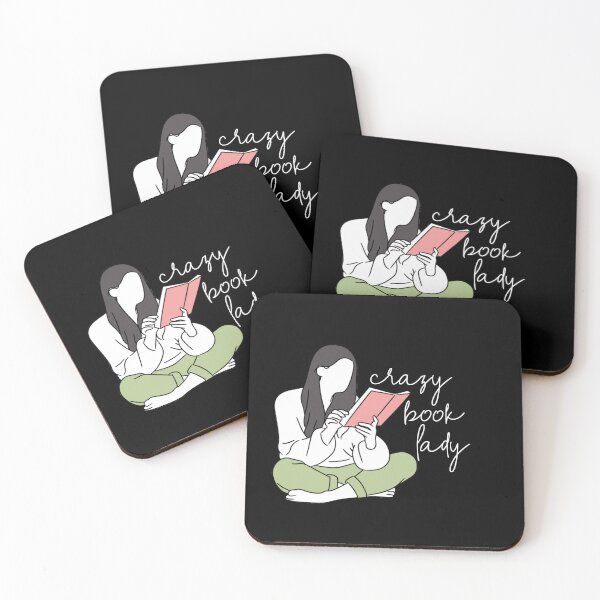 Item preview, Crazy book lady designed and sold by Letter & Petal.