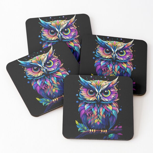 Item preview, Sitting Fluorescent Owl  designed and sold by WallGarden.