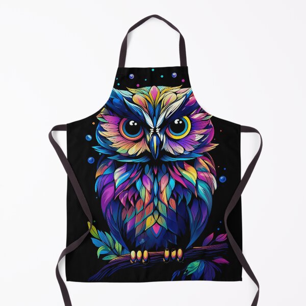 Item preview, Sitting Fluorescent Owl designed and sold by WallGarden.
