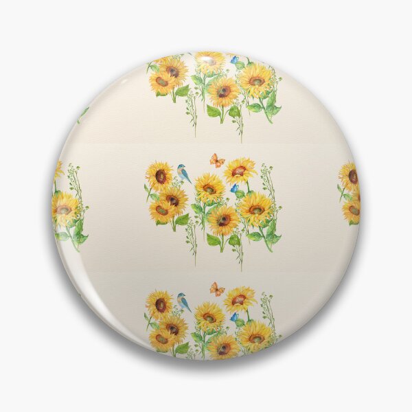 Item preview, Girasol de flores amarillas de acuarela designed and sold by Featheryy.