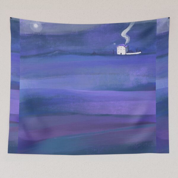 Item preview, Masía- purple night designed and sold by OlgaMundi.